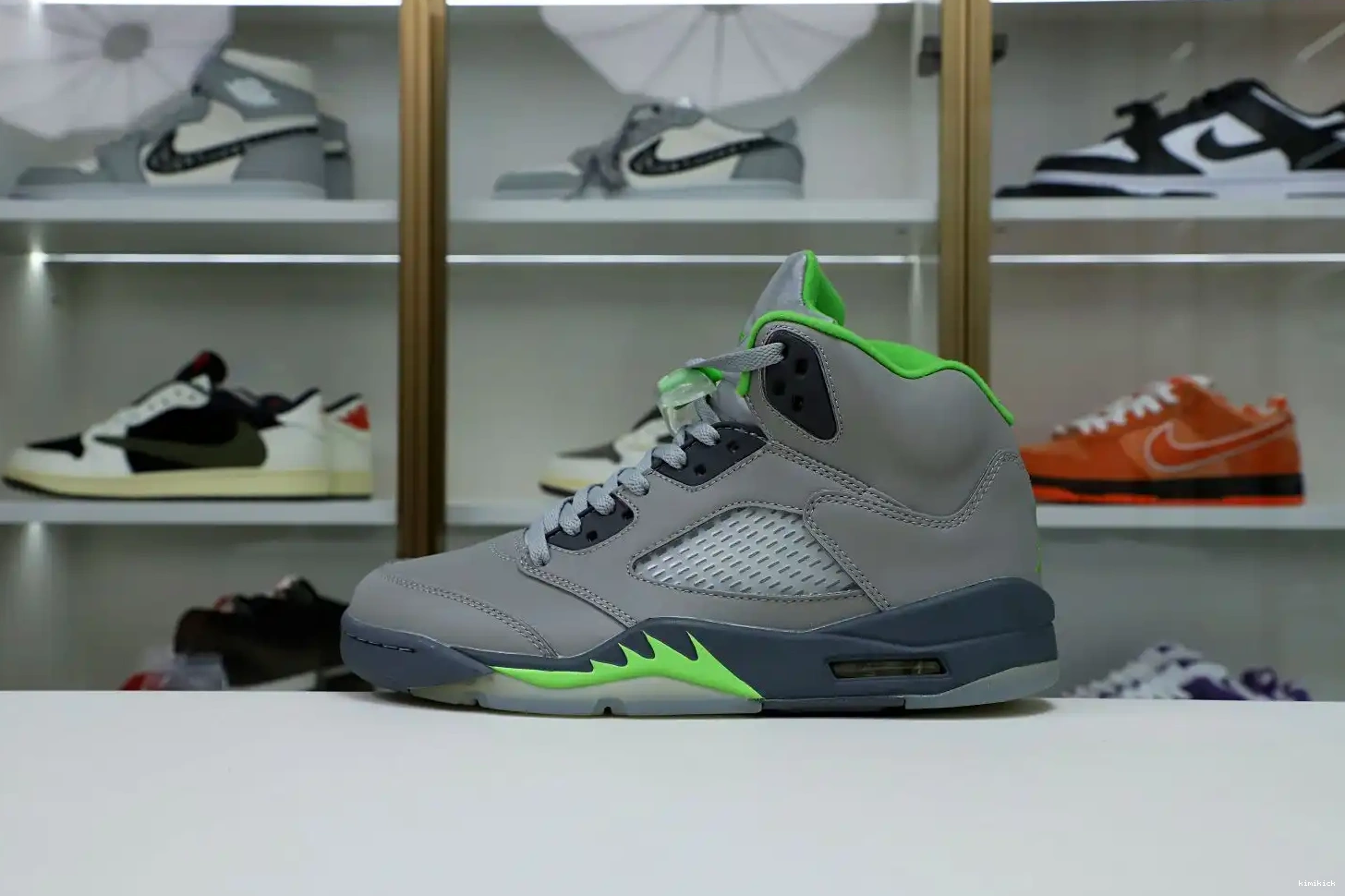 Kimikick 2022 BEAN' 5 RETRO JORDAN 'GREEN AIR 0430